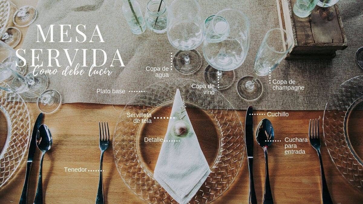 How to serve the table at an event?