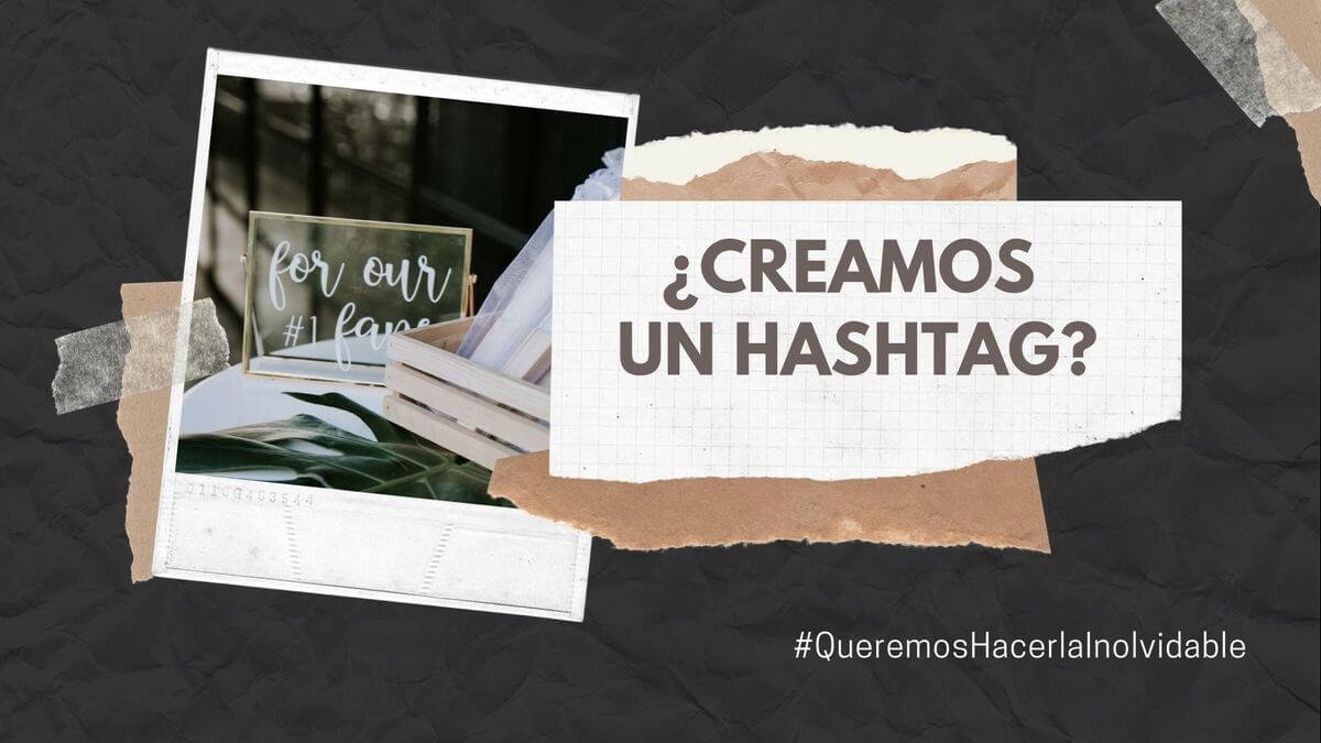 Hashtag for wedding, all the photos of your guests in one place